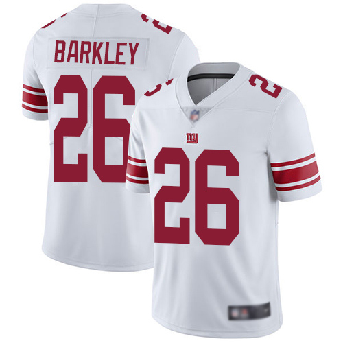 Men New York Giants #26 Saquon Barkley White Vapor Untouchable Limited Player Football NFL Jersey->new york giants->NFL Jersey